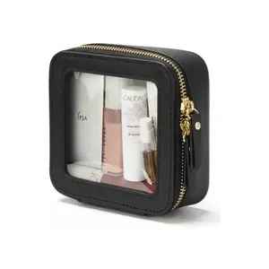 Solid Color Makeup Bag, Back To School, Waterproof Square Clear Makeup Bag, Cosmetic Storage Bag, Makeup Case, Cosmetics Organizer, Lipstick Organizer, Makeup Organizer Bag Essentials Pouch for Travel, School, Daily Use, Makeup Bag Set