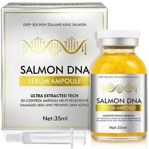 Salmon DNA Ampoule, Microneedling Serum, Anti-Wrinkle & Scar Removal for Face and Body, Salmon DNA Serum Ampoule Anti-wrinkle and Enhance Barrier Function, 1.2Fl Oz Skin Repair gentle