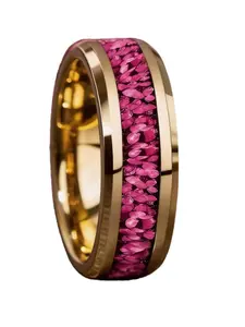 8mm Sakura Stainless Steel Ring, Daily Wear Versatile Finger Ring, Romantic Surprise Gift, Jewelry Gifts