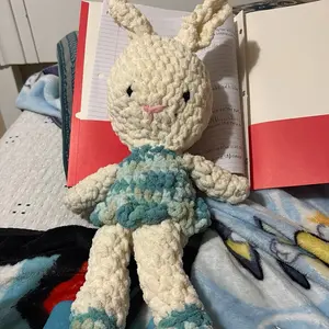Crocheted, ballerina bunny