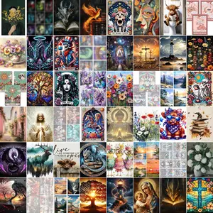 Randomly Mystery Surprise Unbox Puzzle/Coaster/Diamond Painting, Exclusive Handmade DIY Lucky Stress-Relief Gadgets 6/8/10/12/30pcs（（Ship in multiple packages.）