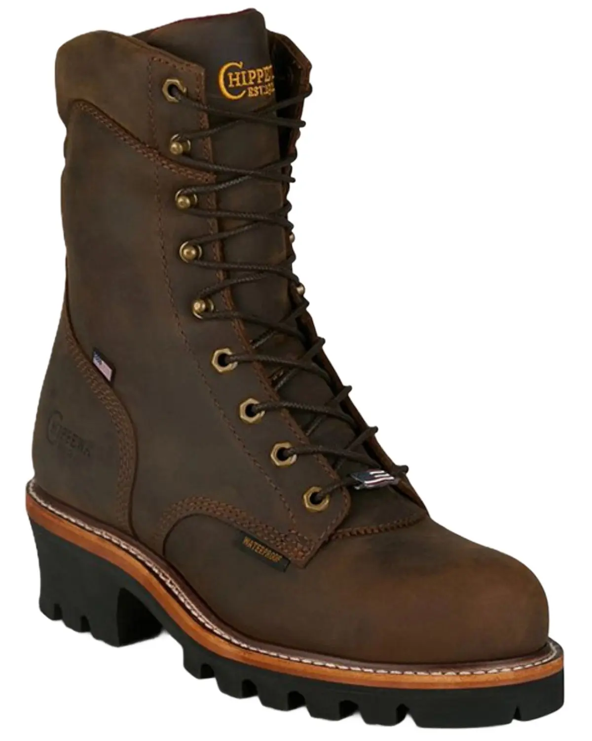 Chippewa Men's Men'S Super Logger 9" Waterproof Work Boot Steel Toe - Sl5407