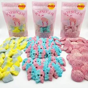 BUBS Godis 1.5 lbs Bubs Bundle - Tutti Frutti, Strawberry Pomegranate, Dizzy Skulls - 3 x ½ lbs - Sweet Sour Swedish Candy Trio - Swedish Sweets