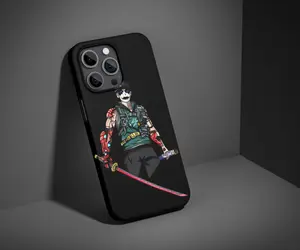 [Design] Gaming Samurai Phone Case – Free Fire Anime Design, Tough & MagSafe Case for iPhone 17-11 Pro Max Plus