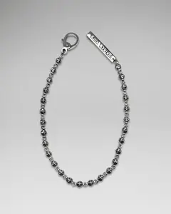 Rock Revival Handcrafted Silver Wallet Chain - Custom Cast LA Logo Motif Accessory with Strap, Women's Cali Jewelry Accessory
