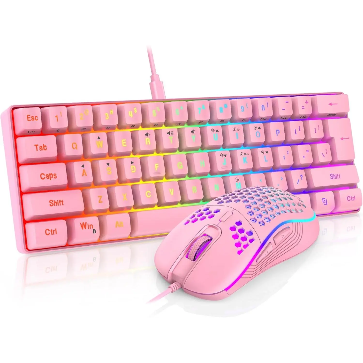 01 Pink Wired Combo