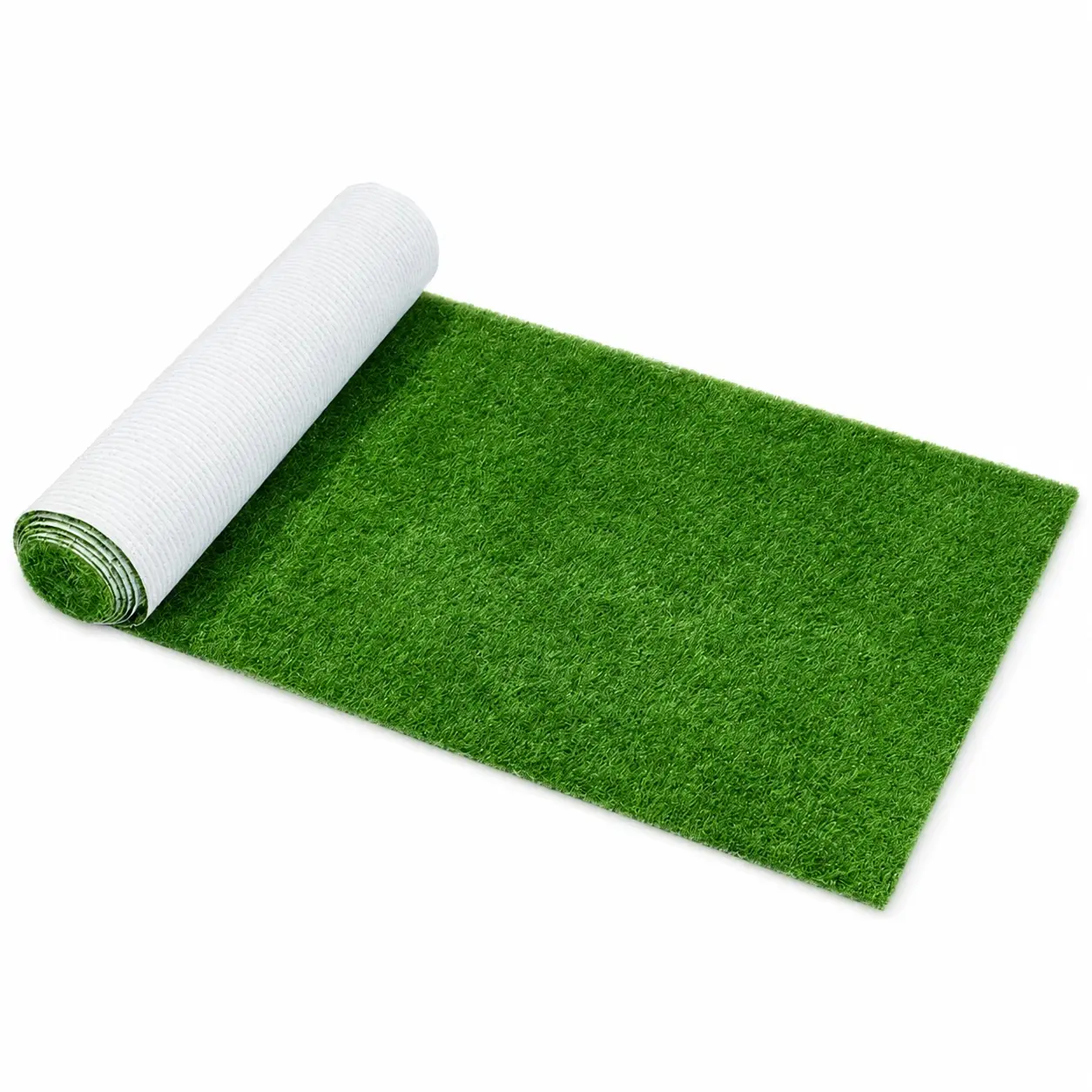 0.5-0.78in Artificial Grass Turf, Outdoor Synthetic Realistic Lawn Carpet with Upgraded White Backing, No Shedding Crumb Rubber, Slip-Resistant, Eco-Friendly Recyclable Material, Full Sun Suitable for Garden, Kids Play Area