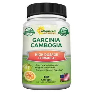 aSquared Nutrition Natural Pure Extract Supplement, 1600mg Ultra Standardized HCA Pills, 180 Capsules for Brain Health, Alternative to Gummies, Drops, Tea & Powder