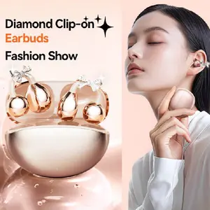 CHENRUIDA GL8 Clip On Wireless headphones with Bluetooth 6.0 for Faster Stable Connection & Low Power Use DT6.0 Pulse Directional Tech 360° ACS Panoramic Sound, IPX5 Waterproof Audio Earbuds for Music & Calls, Comfortable for Sports,Christmas Gifts