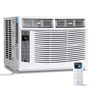 Smart 6000 BTU Window Air Conditioner, WiFi Enabled with Remote & App Control, Quiet Energy Efficient Cooling, Built-in Dehumidifier, 115V Easy Install Window AC for Rooms Up to 350 Sq.Ft