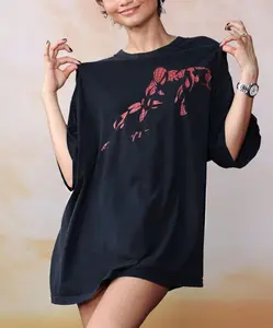 Zenda Vintage Red Spider Web Graphic Tee, Oversized Streetwear Shirt, Comic Inspired Aesthetic Top