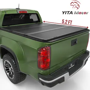 [Fits 2015-2026 Chevrolet Colorado & GMC Canyon] 5.2 FT Bed, FRP Hard Tri-Fold Truck Bed Tonneau Cover - Yitamotor