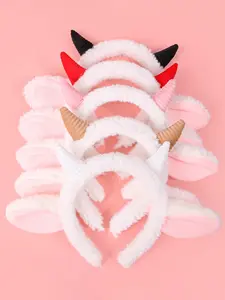 1 pcs Cute Plush Sheep Ears Headband for Women Girls Teens, Perfect Fall Winter Hair Accessory Gift, Adorable Cartoon Design