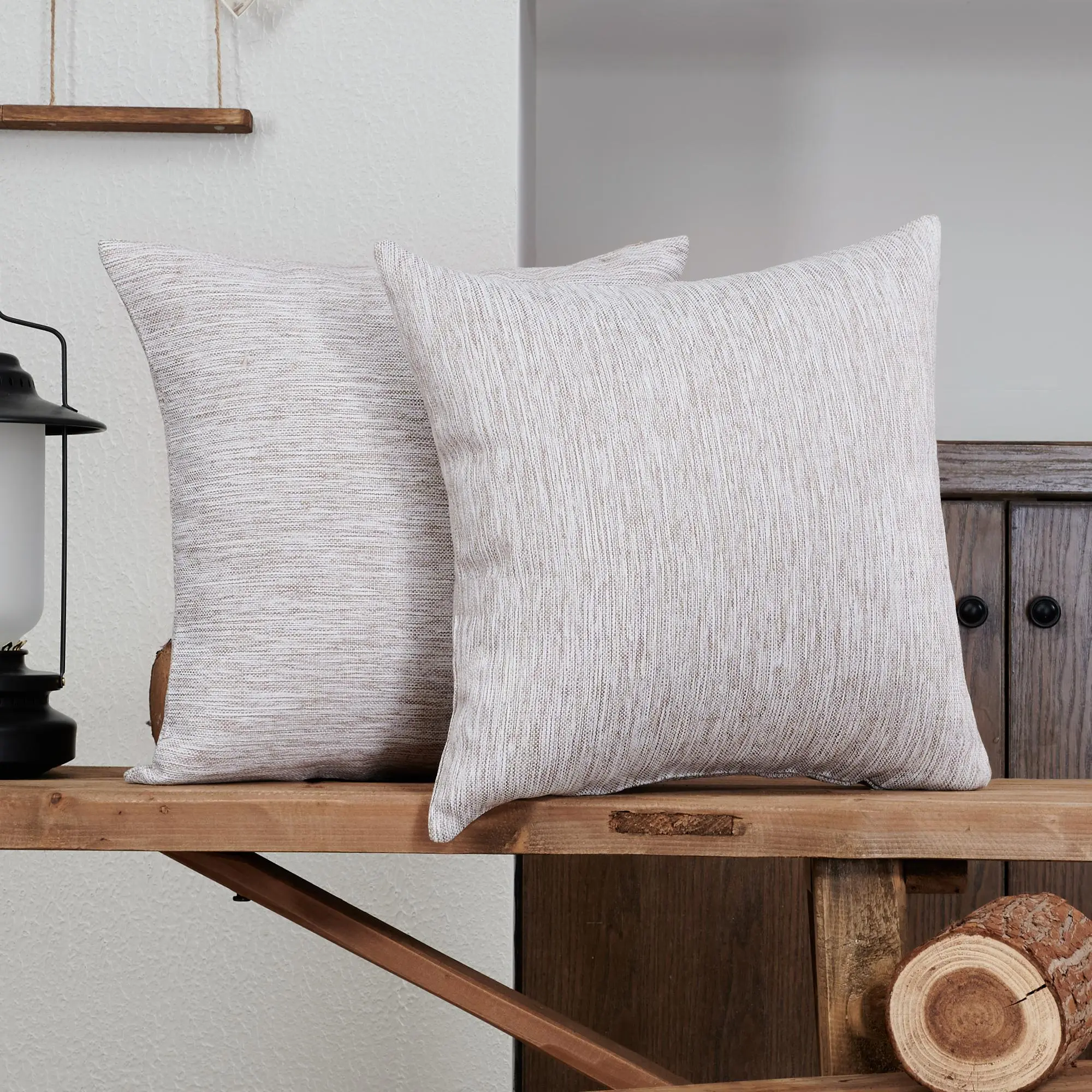 Deconovo Solid Color Linen-Style Cushion, Soft Touch Decorative Cushion for Sofa, Simple Rustic Home Decor Pillow, Cushions For Sofa