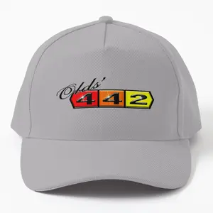 Olds' 442 Black Design on a Premium Twill Cap Hat - Perfect for Classic Car Enthusiasts and Fans of the Iconic Oldsmobile 442