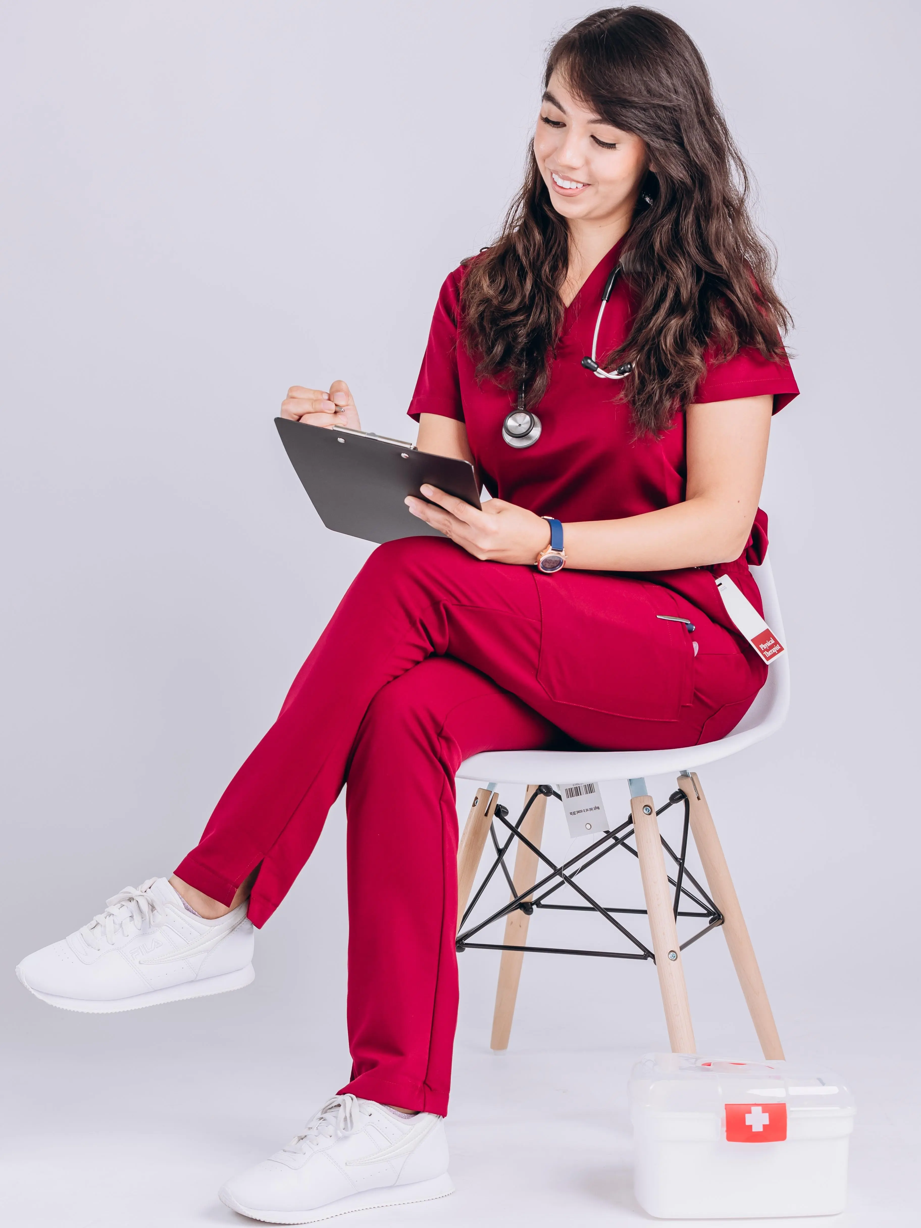 Zenith Scrubs 8-Pocket High-Waisted Straight Scrub Pants Comfortable Soft Stretchy Fabric with Adjustable Drawcord & 4-Way Stretch Elegant Clothes