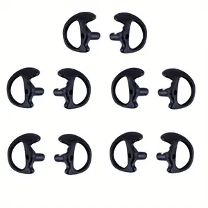 5 pairs of replacement earplugs suitable for Motorola Kenwood dual-way radio air coils audio kits.
