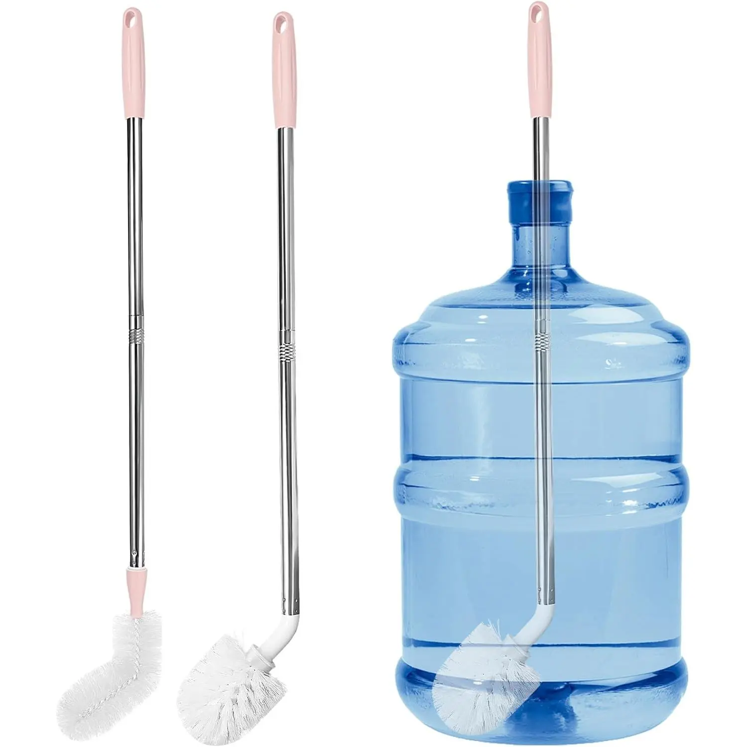 5 Gallon Water jug Cleaning Brush,2 Pack Bucket Brush, Kettle Brush, Cleaning Extra Long Bottles, 5 Gallon Jug Cleaner, Water Bottle Brush,Carboy Brush.