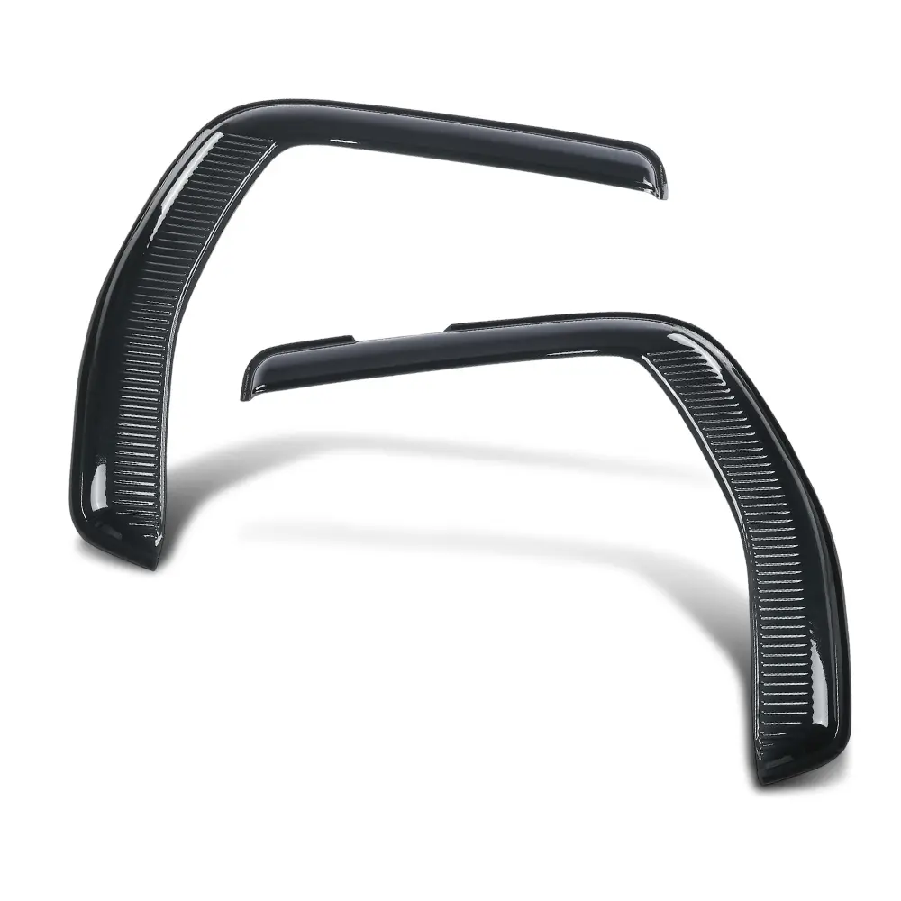 Window Visors Vent Rain Guard Deflectors Fit For Kenworth T680 T880 2012-2018 Smoke Tinted Sun Shade Window Trim Set