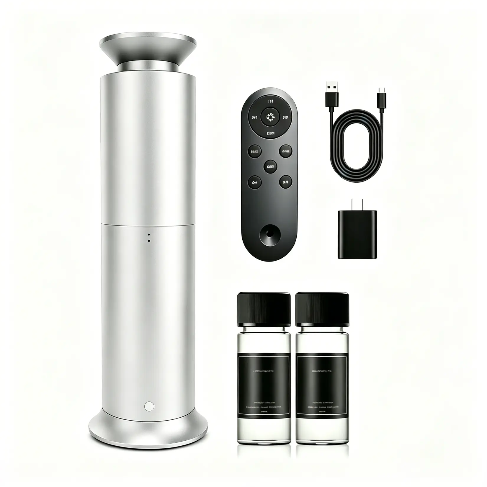 Scentimental Air Cordless Fragrance Machine Aroma Diffuser Kit - Cold Air Diffusion, 2 Scent Experiences, Built-In Rechargeable Batteries, Remote Controlled, 3 Premium Luxury Hotel-Inspired 20ml Scents