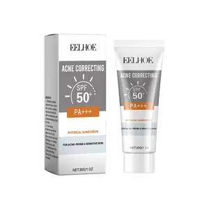 EELHOE Clear Sunscreen Cream Moisturizing Refreshing Sunscreen Lotion Facial Skin Care Hydrating Nourishing Sunscreen Cream
