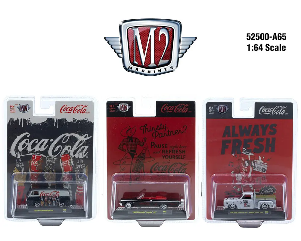 M2 Machines 1:64 Coca-Cola 2026 Release A65 Assortment