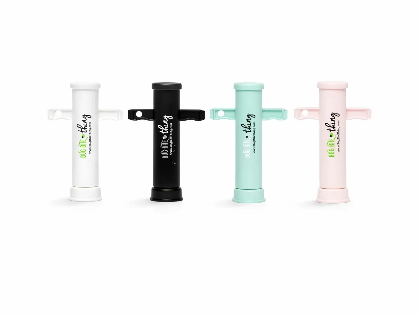 Bug Bite Thing Suction Tool, Chemical-Free Insect Bite Relief, Reusable Itch Relief for Mosquito, Bee & Ant Bites, 4-Pack Signature (White, Black, Seaglass, Blush Pink)