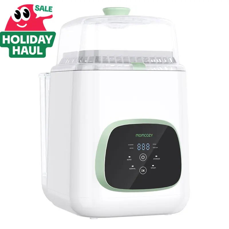 Momcozy KleanPal Pro Baby Bottle Washer, Sterilizer & Dryer - All-in-One Cleaning Machine for Bottles, Pump Parts & Baby Essentials - Time-Saving & Effortless Care