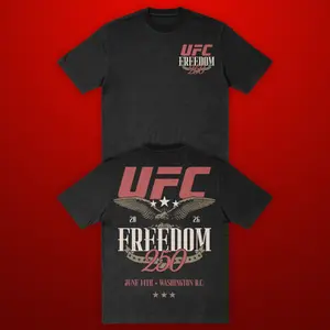 UFC Freedom 250 Eagle Shirt, Vintage MMA Fight Night Graphic Tee, Retro Washington DC Combat Sports Streetwear, Casual Fan Gift Mens Apparel