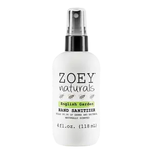 Zoey Naturals English Garden Hand Sanitizer 4oz baby sanitizer spray