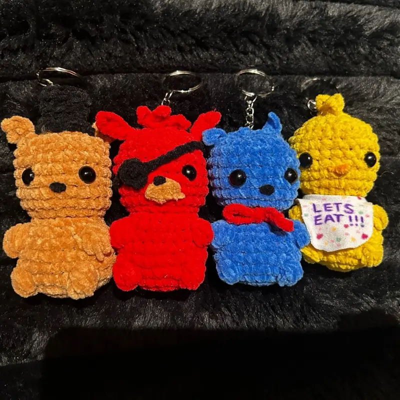 Five nights at Freddy’s crochet keychain
