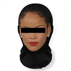 Realistic 3D Mesh Celebrity Face Mask and Headpiece, Breathable Ultra-Fine Fiber Material, Super-Stretch Comfortable Lightweight Fit Design, Funny Cosplay Prop, Novelty Party Accessory for Costume Parties, Halloween - 1Pack