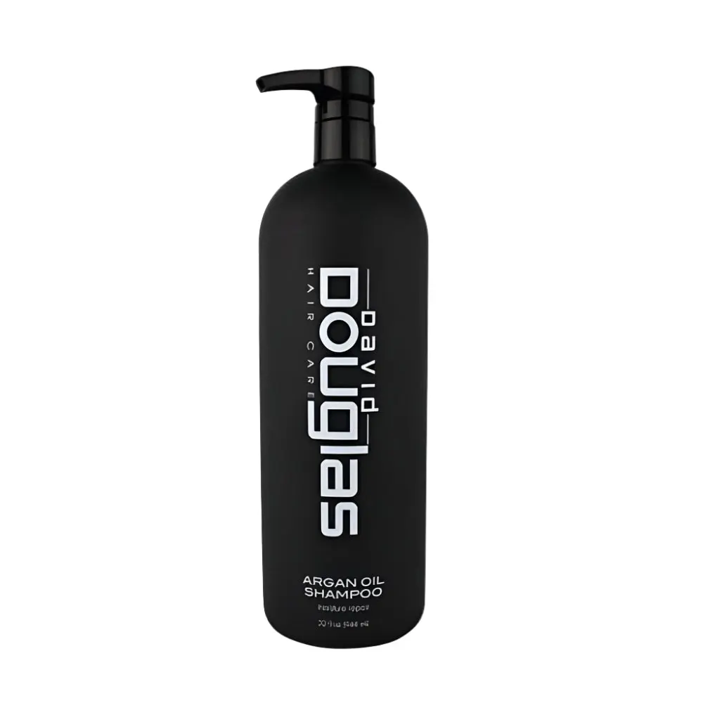 David Douglas Beauty Argan Oil Shampoo, Moisture Repair Formula for Dry & Chemically Treated Hair, Hydrating & Sulfate Free Haircare, 32oz with Pump, Liquid, Cleanser, Gentle, Extensions, Pump Bottle, Hydration Boost, Moisturizer, Cleansing, Argan Oil Liq