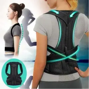 Adjustable Lumbar Posture Corrector - Back Support Brace with Shoulder & Spine Alignment