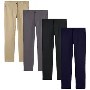 3 Pack Boys Flat Front School Uniform Pants (Sizes 4-20) 3 Pack Boys Flat Front School Uniform Pants (Sizes 4-20)