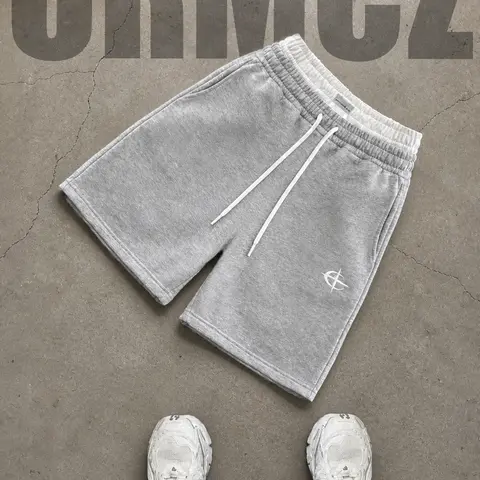Men's Mid-Length Sweat Shorts - Minimalist Solid Athletic Shorts with Logo Detail, Drawstring Elastic Waistband, and Side Pockets for Golf & Travel,summer,casual athletic short,swimming,zipper,everyday,street,style,design, ,regular,fit,casu,versatile,wear