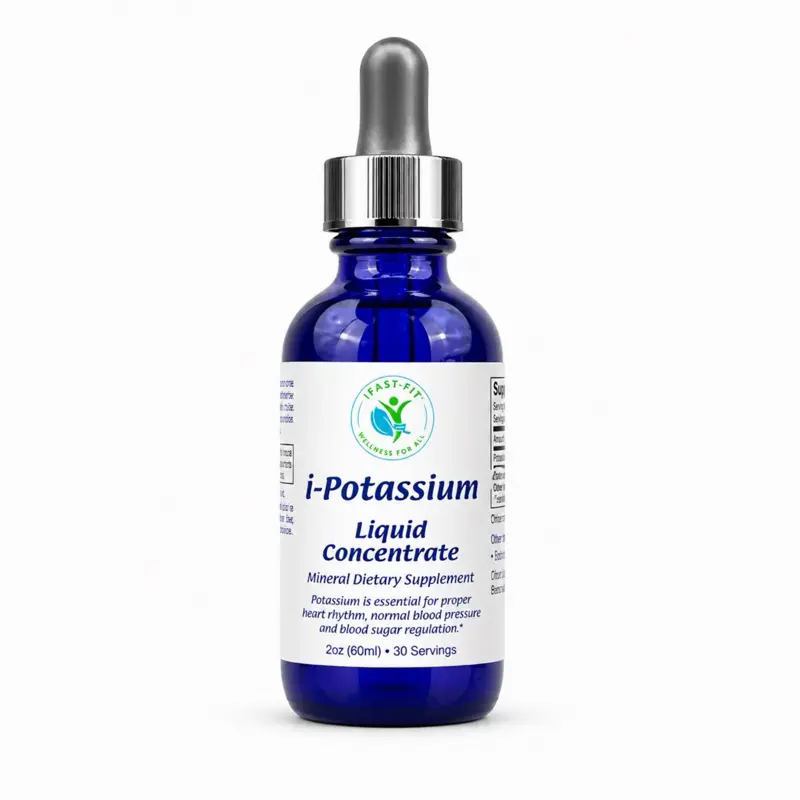 IFastFit Ionic Potassium Mineral Supplement for Healthy Cells Muscles & Heart Rhythms - Essential for Low-Salt Low-Carb Diets & Athletic Performance - Healthcare, Dietary