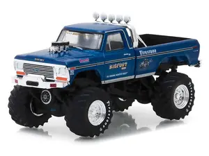 1974 Ford F-250 Monster Truck Bigfoot #1 Blue The Original Monster Truck Diecast 1:64 Scale Model - Greenlight 29934