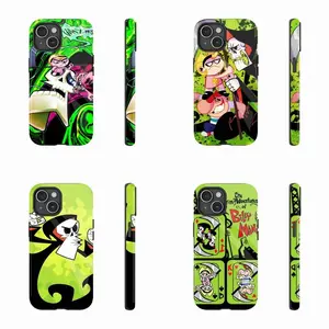 Halloween horror cartoon adventure phone cases by B-Billy and M-Mandy, compatible with iPhone 17/16/15/14/13/12/11 Pro Max/Plus and Samsung Galaxy S23FE/22/23/24/25.