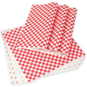 100 count Deli Paper Sheets 12x12",   Basket Liners,  Resistant Wax Paper Sheets for , Classic Checkered Sandwich Wrapping Paper for Party, Festival and Outdoors,