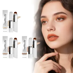 Two-In-One Color Match Foundation Stick, Lightweight Flattering Coverage, Portable Long-Lasting No-Cake Finish, Multiple Colors Available