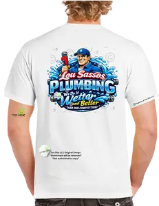 Lou Sassos Plumbing - Men's Funny Graphic T-shirt