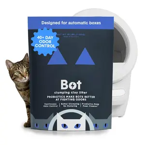 Probiotic Clumping Cat Litter for Automatic Litter Boxes, Low Dust Fragrance-Free Odor Control Formula, 16 lb