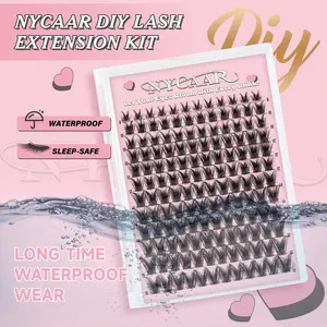 NYCAAR NY01 /40D50D DIY Lash Clusters  Waterproof Long-Lasting Wispy Anime  Eyelash Extensions  Beginner-Friendly Trendy & Must-Have Clusters