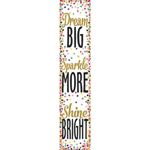 Confetti Dream Big, Sparkle More, Shine Bright Banner