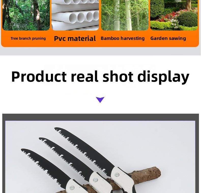 Hand Saw for Tree, 300mm Folding Saw, High-Manganese Steel Teeth for Smooth and Precise Cuts, Portable Camping Saw for Camping, Gardening & Carpentry