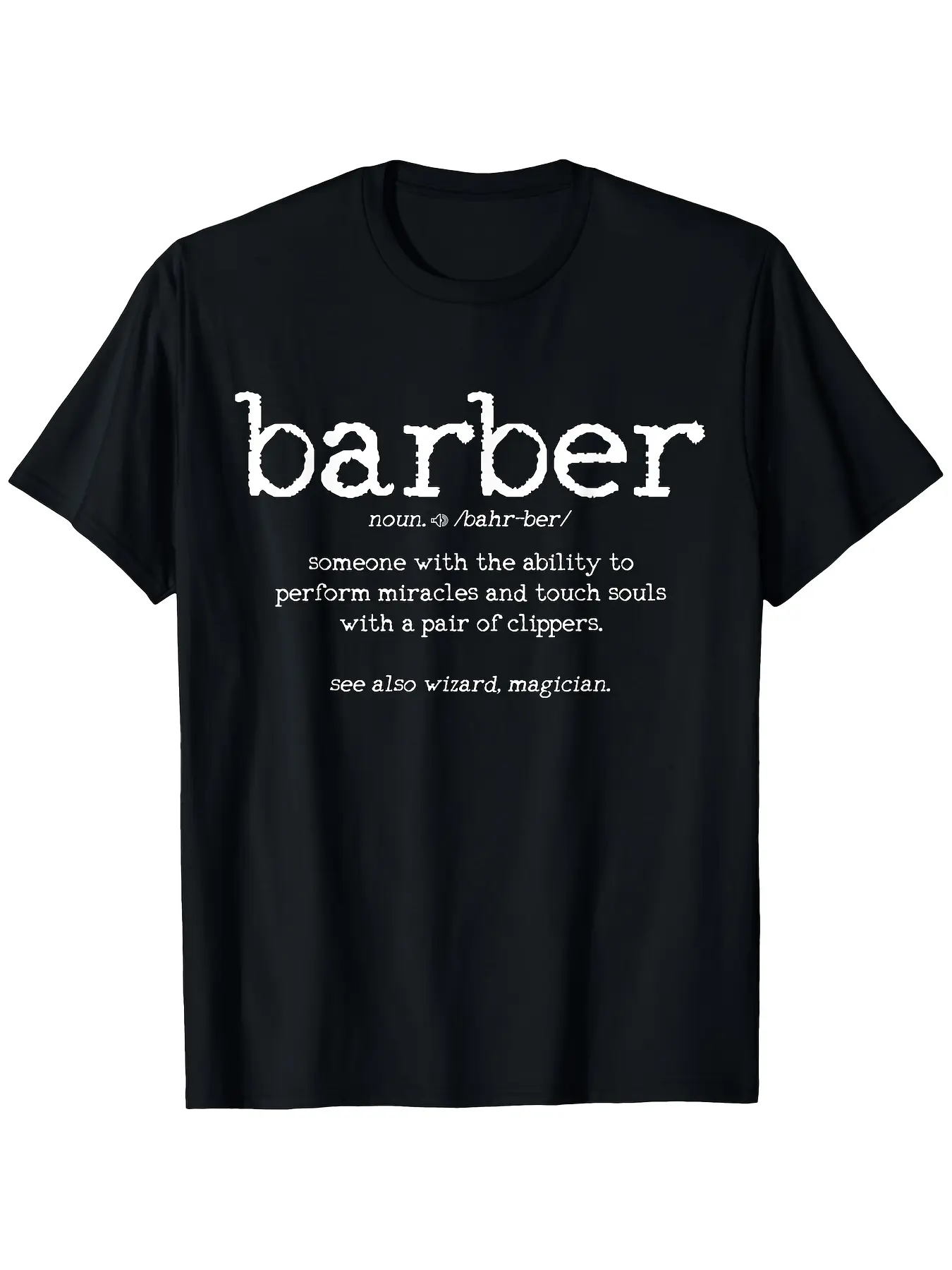 Barber Hairdresser Hairdresser Funny Gift T-Shirt, Suitable for All Men and Women Outdoor Short-sleeved T-shirts in All Seasons, Ready to Wear 100% Cotton, S-XXXL