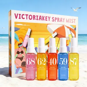 VictoriaKey Summer Limited Edition Brazilian Fragrance Mist Set Natural Fresh Scent for Travel Home Office Perfect Holiday Gift(Alcohol-Free ), fruity perfume set