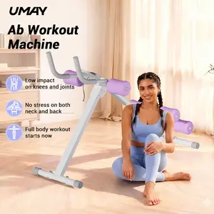 Umay Ab Trainer Machine with LCD Monitor, Foldable Ab Exercise Machine for abs, Arm, Leg, Buttocks Shaper, Core & Ab Trainer at Home Gym for Women, Workout Equipment