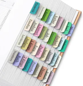 Bible Tabs, 75 pcs, Serenity Scripture, Laminated Bible Tabs for Women and Men
